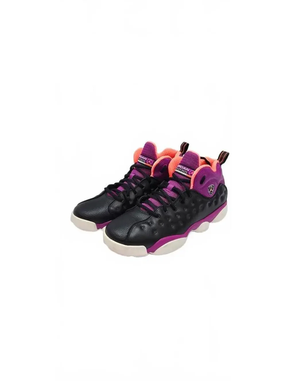 Jordan Jumpman Pro Black Purple Orange Basketball Shoes Size 9.5